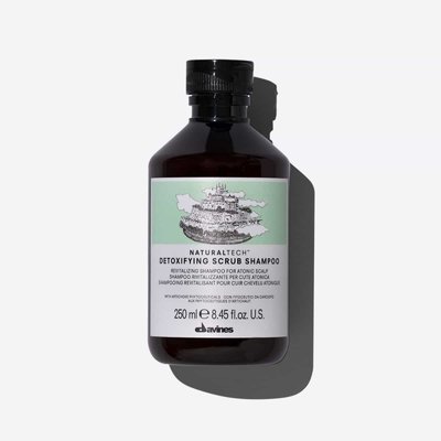 DETOXIFYING scrub Shampoo Скраб-шампунь для детоксикации атонической кожи головы Naturaltech Davines, 250 мл