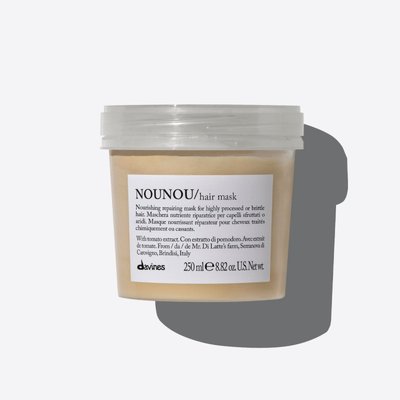 NOUNOU Hair Mask Маска для відновлення та глибокого живлення пошкодженого та ламкого волосся Essential Haircare Davines, 250 мл